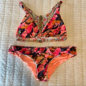 Maaji bikini set medium horse floral swimsuit